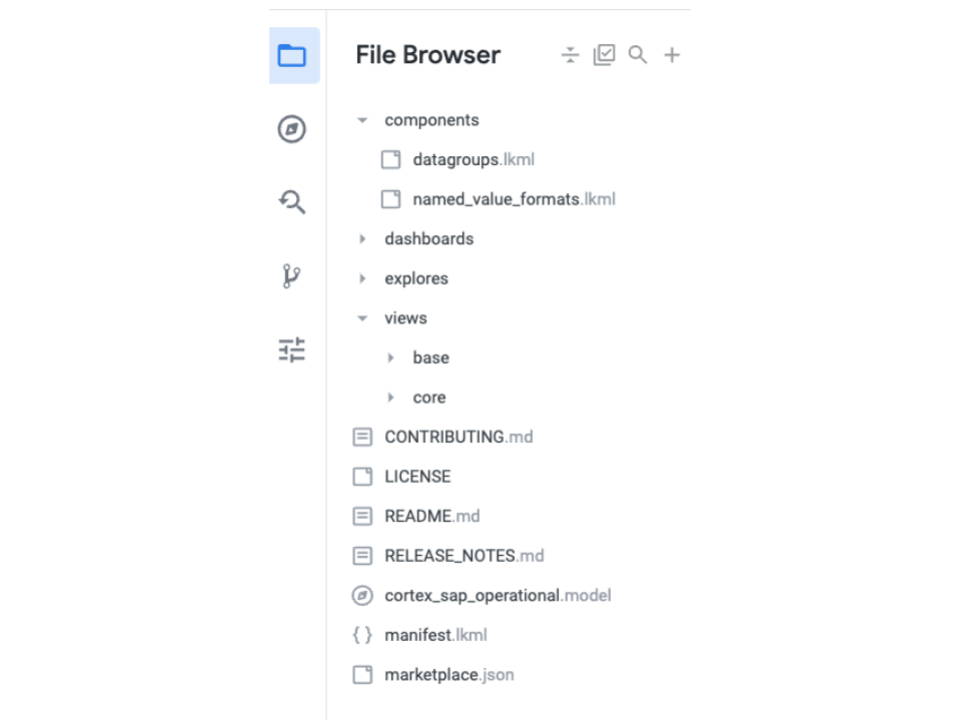 File and folder organization File browser