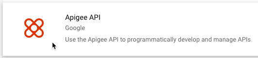 Apigee API Apigee API 服务选项