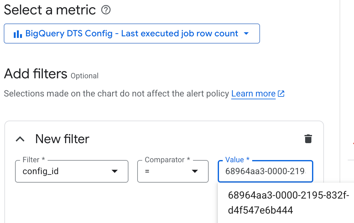设置 config_id 过滤条件。