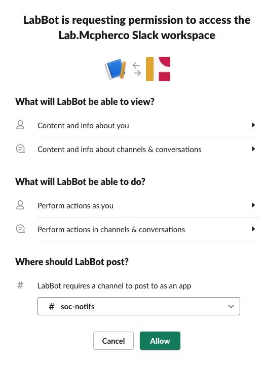 LabBot 权限访问设置