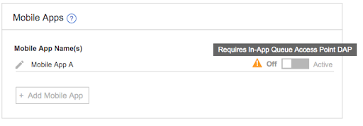 App configuration status
