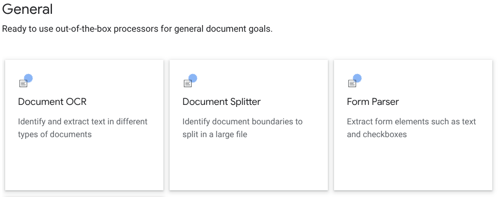 Form Parser option in UI
