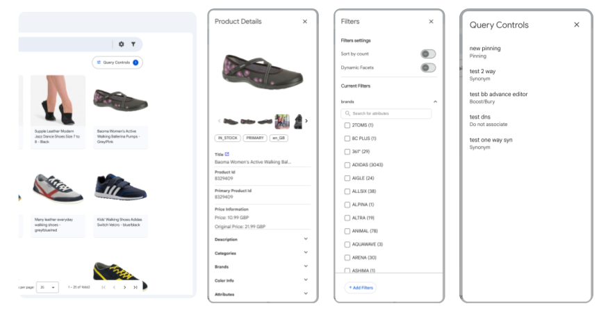 Click on a product to view product details.