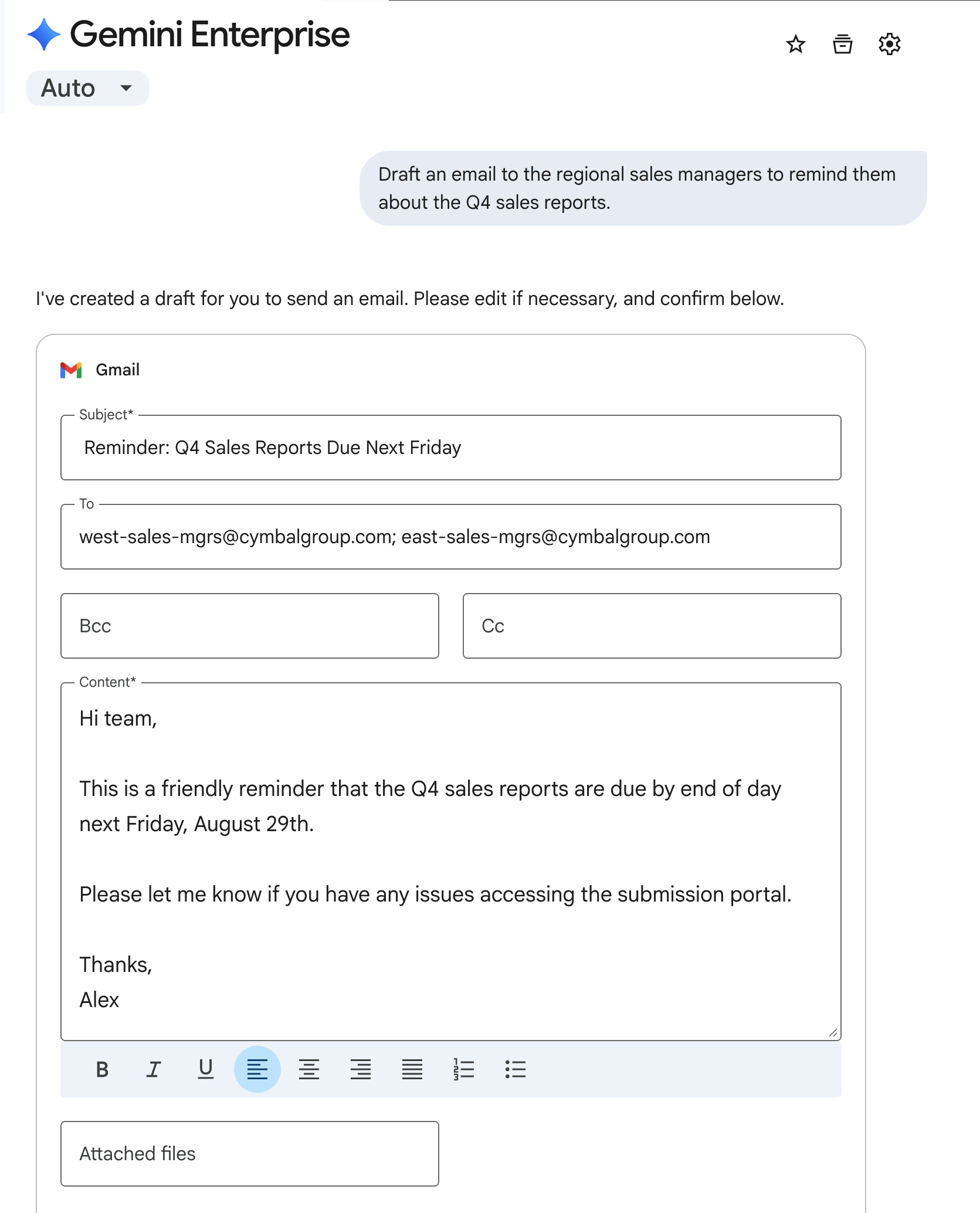 在 Gmail 中发送邮件