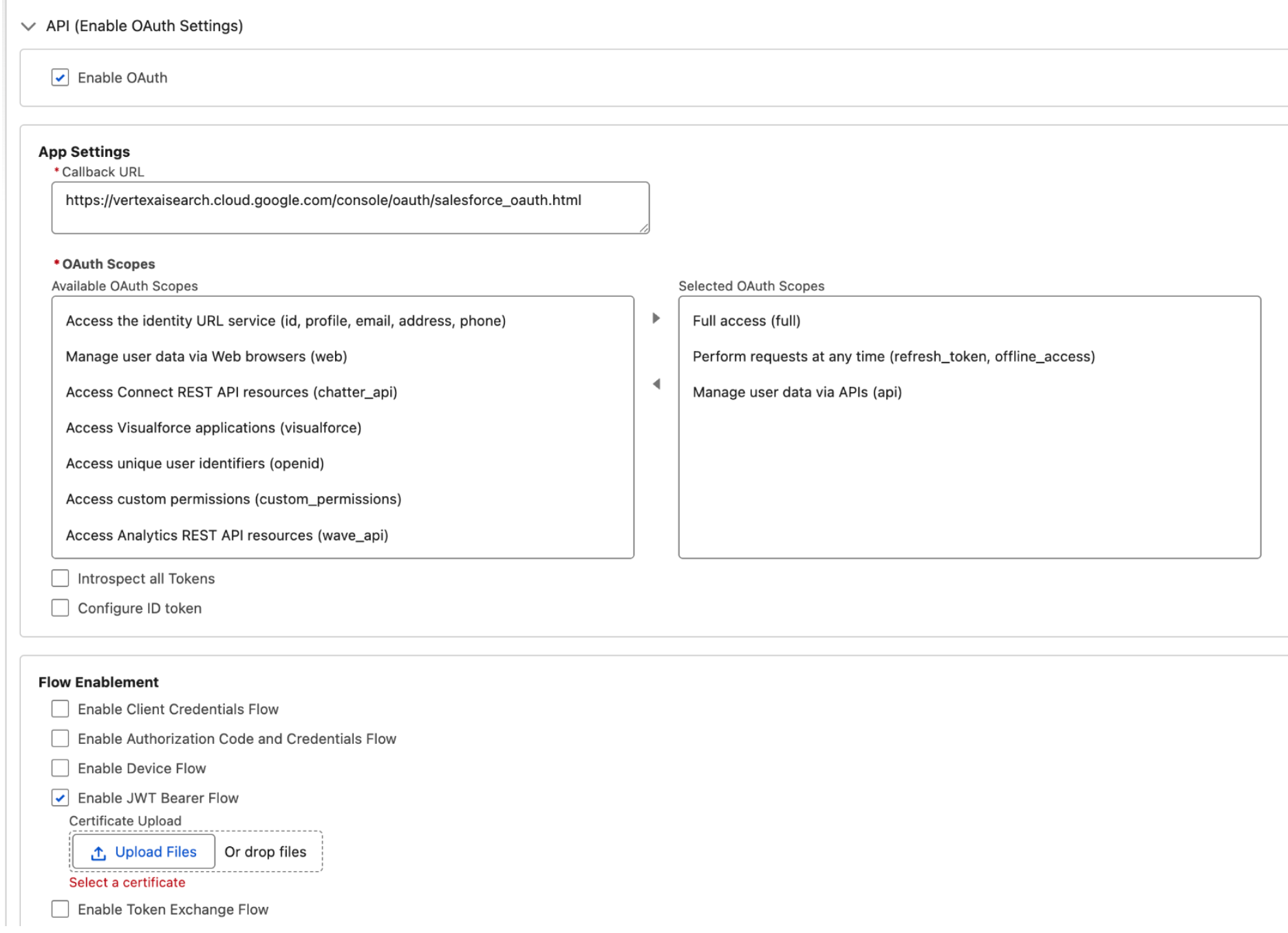 啟用 OAuth 設定 - OAuth2 JWT 權杖