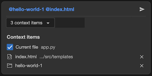 Gemini Code Assist for VS Code 的內容匣