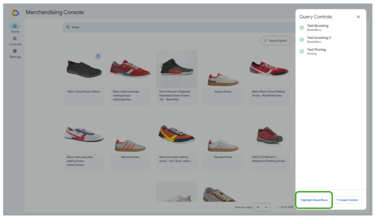 Highlight boost or bury on products